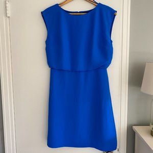 Banana Republic Blue Cap Sleeve Drape Back Dress NWT Size 0